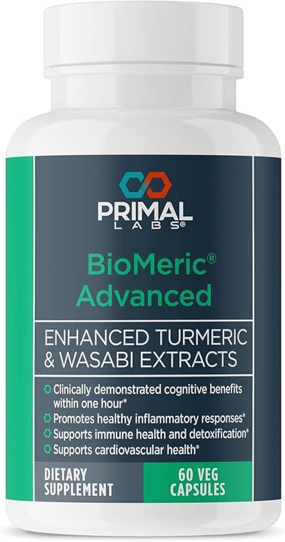 BioMeric Advanced - with Turmeric Curcumin and Wasabi Extracts - 60 Capsules