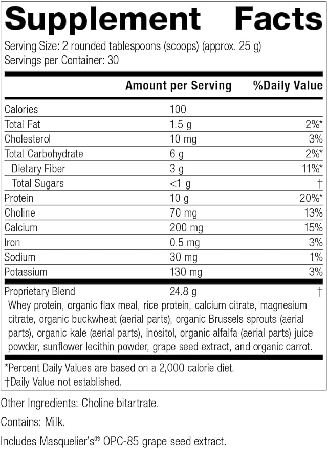 Standard Process SP Complete - Whole Food Nutrition with Amino Acids, Immune Support and Antioxidant Support with Rice Protein, Grapeseed Extract, and Choline - Vegetarian - 28 Ounce, 30 Servings