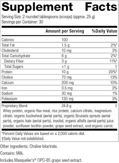 Standard Process SP Complete - Whole Food Nutrition with Amino Acids, Immune Support and Antioxidant Support with Rice Protein, Grapeseed Extract, and Choline - Vegetarian - 28 Ounce, 30 Servings