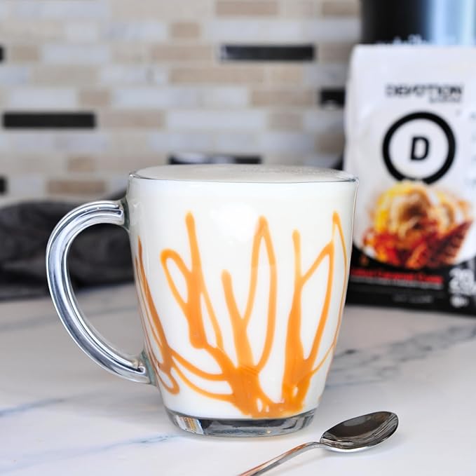 Devotion Nutrition Protein Powder Blend | Gluten Free, Keto Friendly, No Added Sugars | 1g MCT | 20g Whey & Micellar Protein | 12 Count Packets (Salted Caramel Cone)