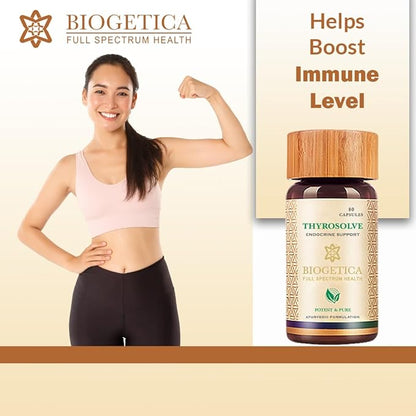 Thyroid Support Supplement - Natural Thyroid Support - Vegetarian & Non-GMO - 100% Vegan Ayurveda Supplement - 80 Capsules