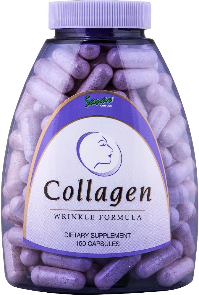 Sanar Naturals Collagen Pills with Vitamin C, E - for Hair, Skin, Nails, Joint Health, Reduce Wrinkles - Hydrolyzed Collagen for Women & Men, Collagen Supplement, 150 Capsules