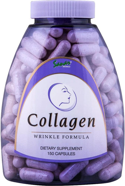 Sanar Naturals Collagen Pills with Vitamin C, E - for Hair, Skin, Nails, Joint Health, Reduce Wrinkles - Hydrolyzed Collagen for Women & Men, Collagen Supplement, 150 Capsules