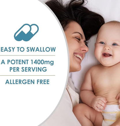 VH Nutrition Fenugreek+ | Fenugreek Capsules for Women | 1400mg Lactation Supplement* | Extra Strength Mother's Breastfeeding Support Formula* | Easy to Swallow 60 Capsules