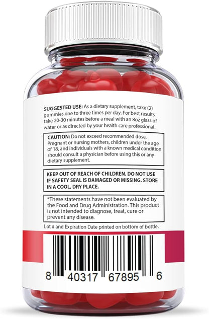 Justified Laboratories (2 Pack) Xtreme Fit Keto ACV Gummies 1000MG Vegan Non GMO with Pomegranate Juice Beet Root B12 120 Gummys
