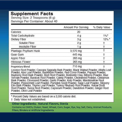 Pura Cleanse II Super Herb & Fiber Detox Drink