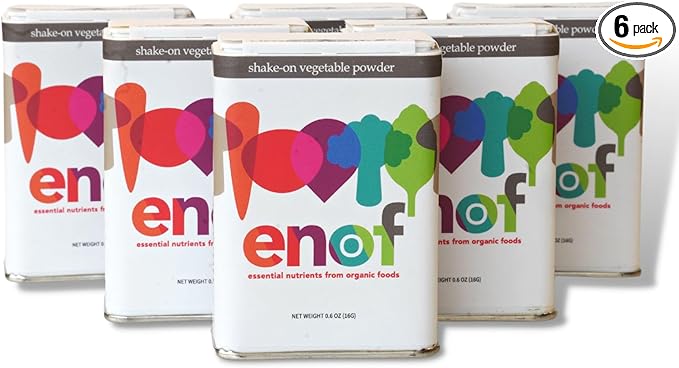 ENOF Organic Powder Supplement Made with 10 Organic Fruits & Vegetables, Gluten-Free, Non-GMO, 6 Mo. Supply