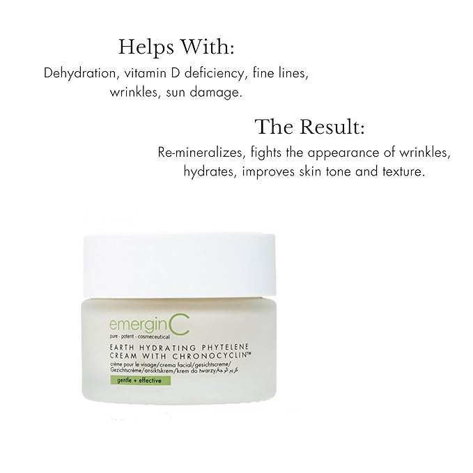 Earth Hydrating Phytelene Cream - Anti-Aging Moisturizer with Chronopeptides + Multivitamins - Antioxidant-Rich Day + Night Face Cream for Fine Lines + Wrinkles (1.6 oz, 50 ml)