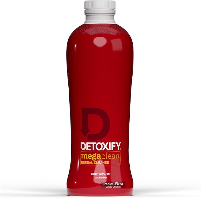 Detoxify – Mega Clean Herbal Detox Cleanse Drink – Full body cleanse detox for women and men - Same day results - Plus sticker