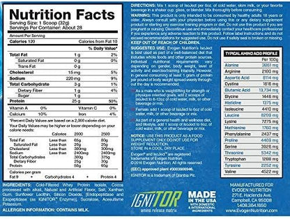 Evogen Isoject - Whey Isolate Protein Powder | Ultra-Pure Whey Isolate, Enhanced Absorption & Recovery | Ignitor Enzymes, BCAAs, EAAs | Chocolate Peanut Butter | 28 Servings