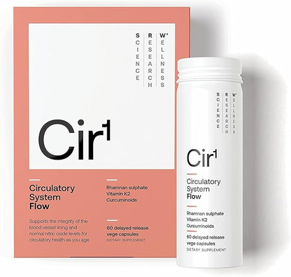 SRW Laboratories Cir¹ Flow | Support Normal Blood Pressure & Nitric Oxide Levels, Supports Blood Vessel Structure & Integrity (60 Count (Pack of 1))