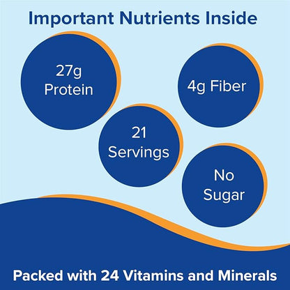 Bariatric Fusion Chocolate High Protein Meal Replacement Shake | 27g Whey Isolate Bariatric Protein Powder | Lactose Free Whey Protein Powder | Gluten and Sugar Free | 21 Servings