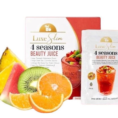 Luxe Slim 4 SEASONS Beauty Juice, 21g x 10 Sachets, 10 Count (Pack of 1)