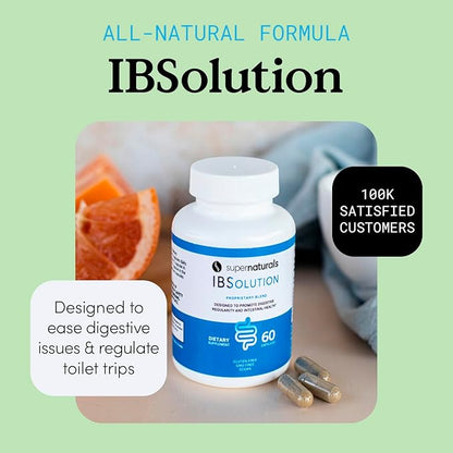 JLM NUTRITIONALS IBSolution Pure Digestive Enzymes for Men and Women | Support for Bloating, Constipation, Diarrhea, and Gas, Bowel Support Digestion Supplement, Vegan, 60 Count