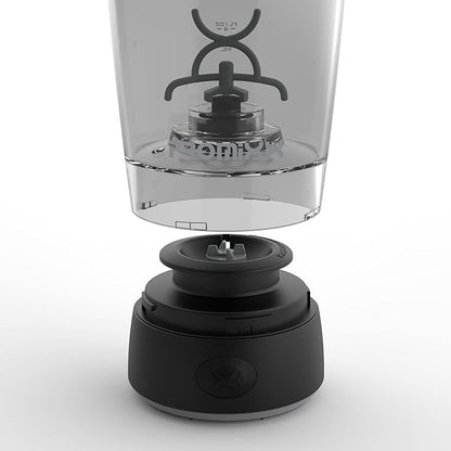 Promixx Original Shaker Bottle - Battery-powered for Smooth Protein Shakes - BPA Free, 20oz Cup (Black)