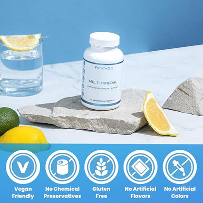 Revive MD | Multi Mineral | Promotes Healthy Bone Density for Men and Women | Supports Skeletal Strength | Broad Spectrum Mineral Support | 210 Capsules