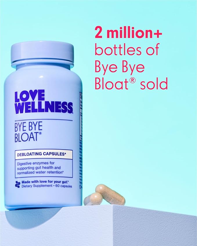 Love Wellness Bye Bye Bloat & Metabolove | Boost & Reduce Bundle | Metabolism Booster for Women Supplement | Digestive Enzymes for Gas & Bloating Relief | Combat Cravings & Boost Energy Supplement