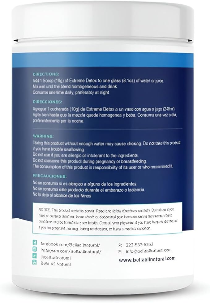 Bella All Natural Extreme Detox Powder (unflavored)