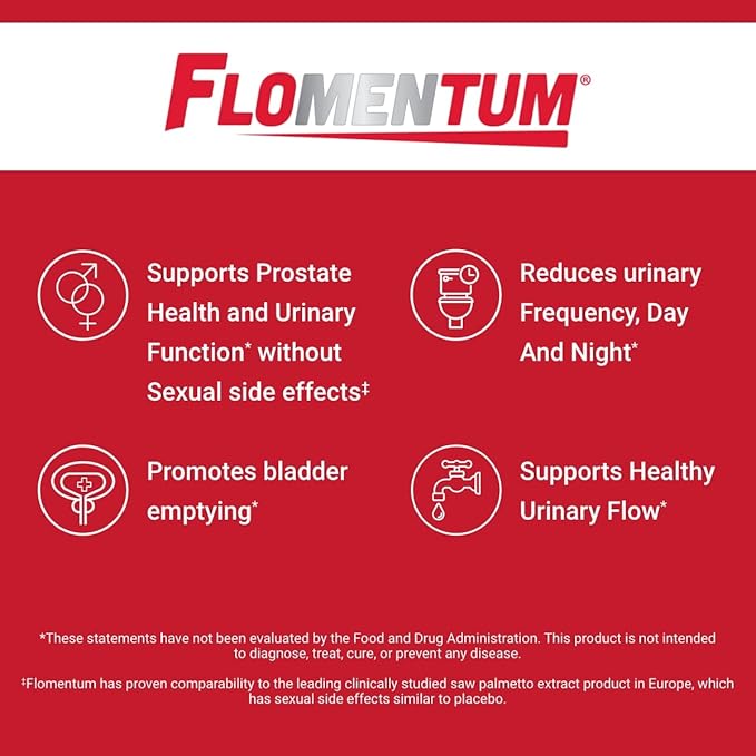 Flomentum® Saw Palmetto for Men Prostate Supplement | Prostate Support Supplement for Men's Health | USP Verified - Healthy Urinary Flow & Urinary Function - 320mg Once Daily (90 Count)