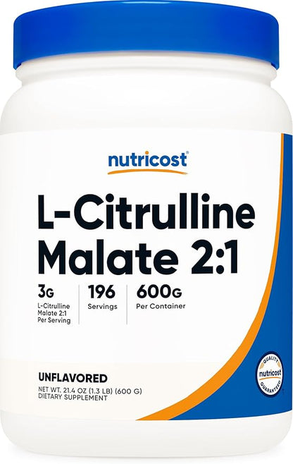 Nutricost L-Citrulline Malate (2:1) Powder (600 Grams)