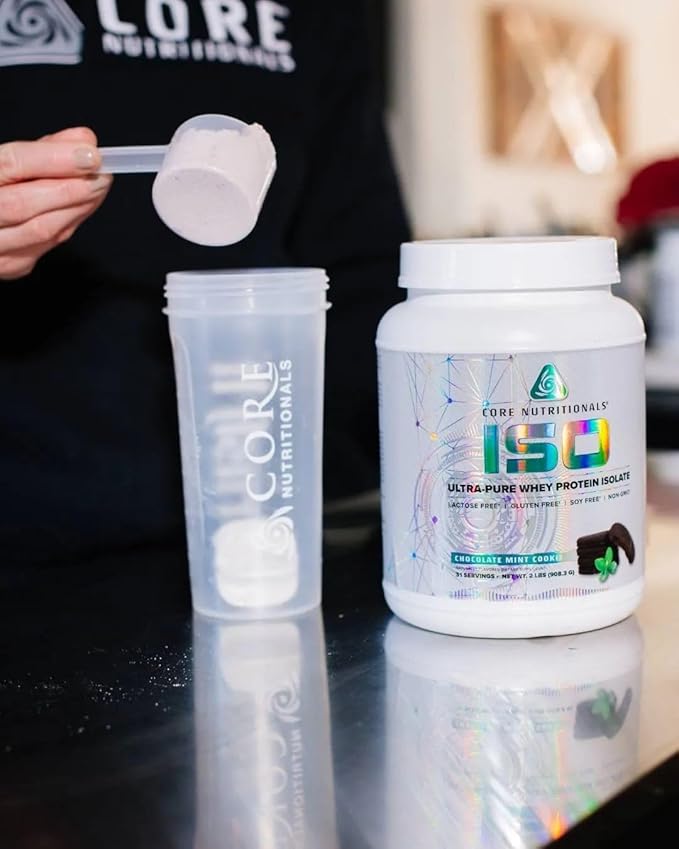 Core Nutritionals ISO, 100% Micro Filtered, Zero Artificial Fillers, 25g Whey Protein Isolate, 32 Servings (Red Velvet)