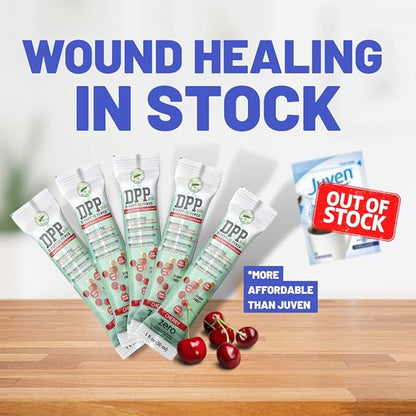 Nutritional Designs DPP Dipeptide Power Liquid Collagen & Whey Protein Supplement, Sugar-Free, Promotes Healthy Skin & Hair for Men & Women, Cherry, Single Serve Packet, 1 oz (25 Packets)