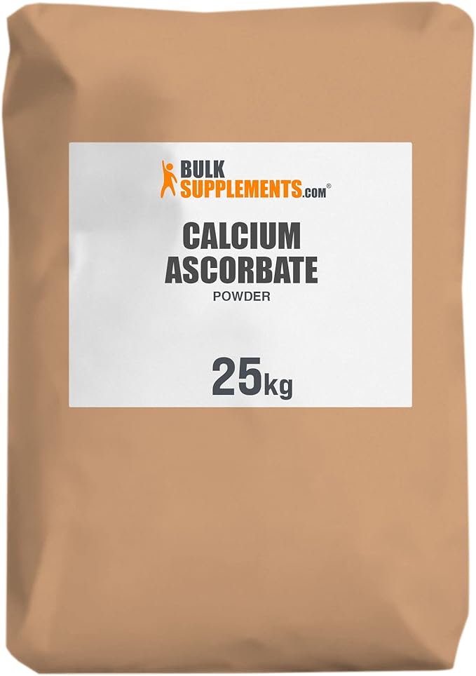 BulkSupplements.com Calcium Ascorbate Powder - Powdered Vitamin C Powder - Calcium Powder - Calcium Supplement - Calcium Vitamins C Powder - Vitamin C Supplement (25 Kilogram - 55 lbs)