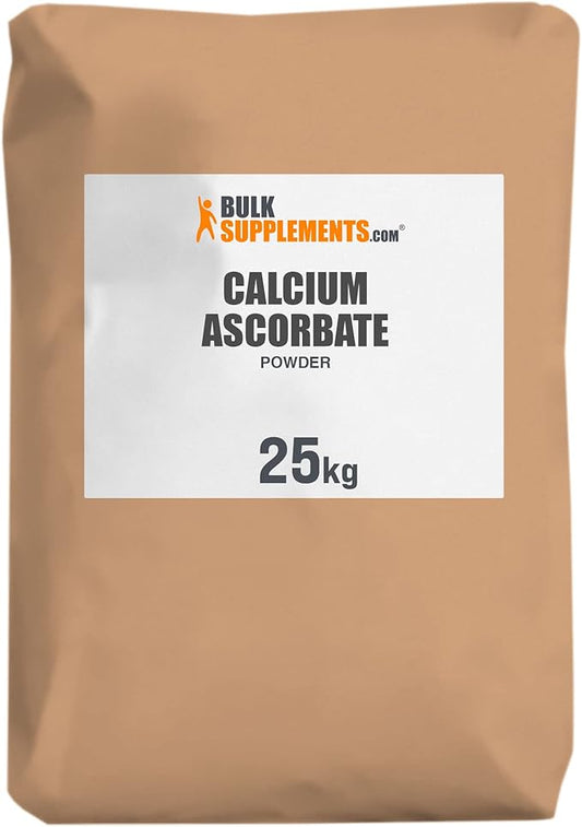 BulkSupplements.com Calcium Ascorbate Powder - Powdered Vitamin C Powder - Calcium Powder - Calcium Supplement - Calcium Vitamins C Powder - Vitamin C Supplement (25 Kilogram - 55 lbs)