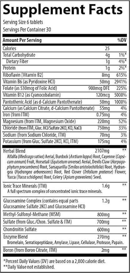 Trace Minerals ActivJoint Platinum - Bone Health & Strength Support Supplement - Supplement for Joint & Muscle Health Support - Healthy Heart Supplement with Magnesium - 180 Tablets (30 Servings)