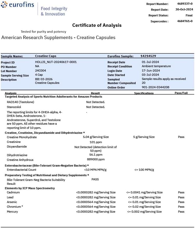 Creatine Monohydrate Capsules 5G | 60 Servings | Vegan | Micronized Creatine Pills 5000mg | 4 Capsules per Serving | 240 Capsules | Creatine Pills For Men & Women | Muscle Building | 2 Months Supply