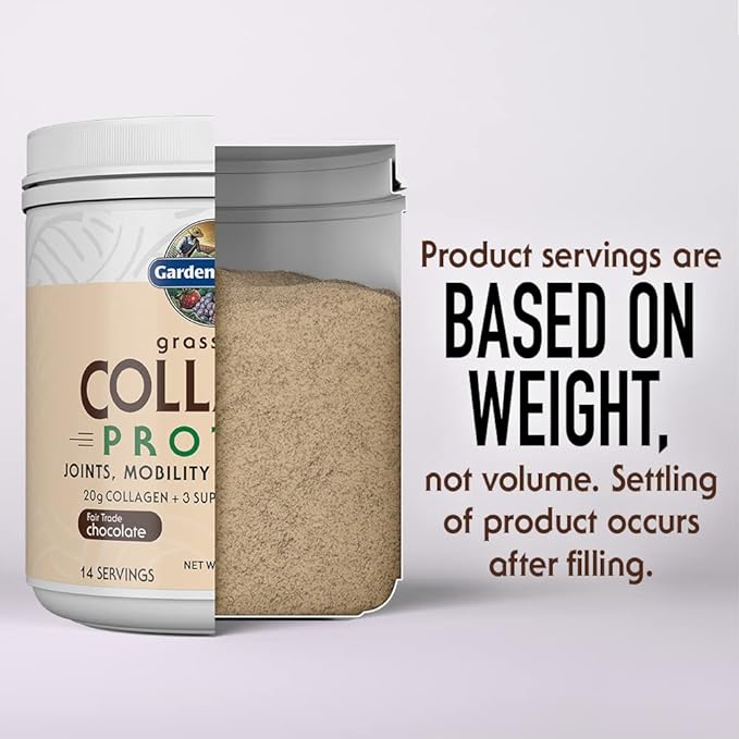 Garden of Life Grass Fed Collagen Protein Powder - Chocolate, 14 Servings, Collagen Powder for Joints Mobility Muscle Repair, Collagen Peptides Super Seeds Coconut MCTs, Keto Collagen Supplements