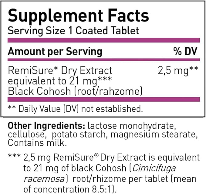 Menopause Symptoms Relief - Clinically Proven Ingredients - Menopause Supplements - Black Cohosh - Estrogen-Free - Made in Germany - 60 Tablets
