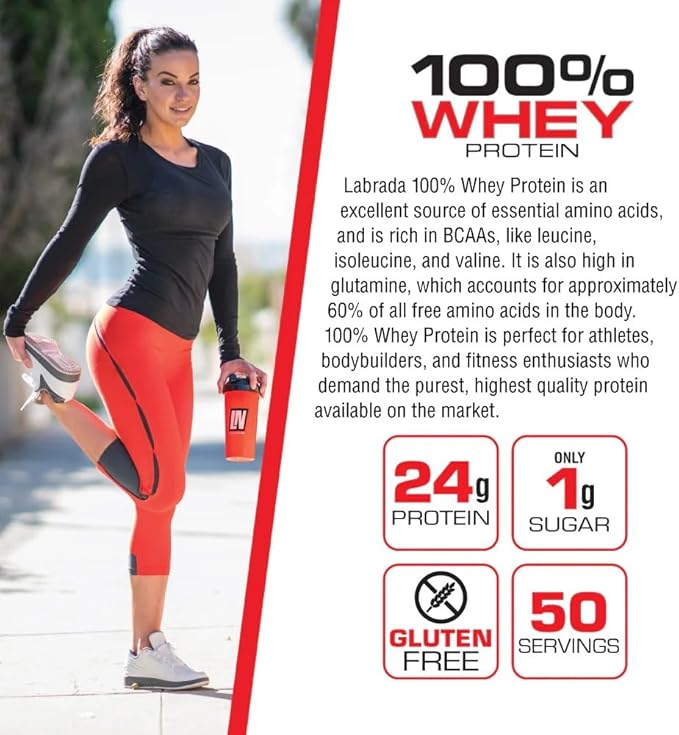 Labrada Nutrition 100% Whey Protein Chocolate 4.13 Pound