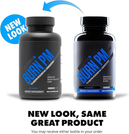 Sculpt Nation by V Shred Burn PM - Night Time Fat Burner - Appetite Suppressant and Weight Loss Support - Raspberry Ketones, Green Tea Extract, Melatonin - 60 Gluten Free Capsules