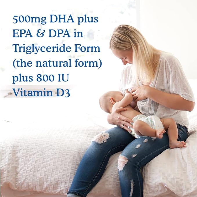 Garden of Life Dr. Formulated Prenatal DHA Fish Oil - 550mg DHA & DPA in Triglyceride Form 100% DV Vitamin D3, Single Source, Mercury Free Omega 3 DHA Supplements for Women's Health, 30 Softgels