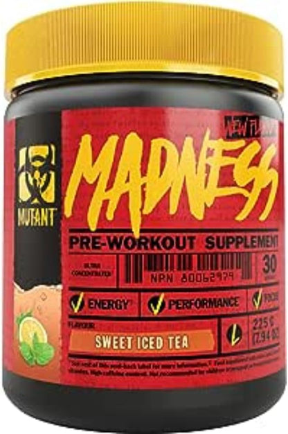 MUTANT MADNESS - Redefines the Pre-Workout Powder Experience and Takes it to a Whole New Extreme Level, Engineered Exclusively for High-Intensity Workouts (Sweet Iced Tea)