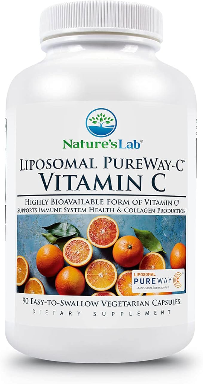 Nature's Lab Liposomal PureWay-C® Vitamin C - Supports Immune Health & Collagen Production* - 90 Capsules