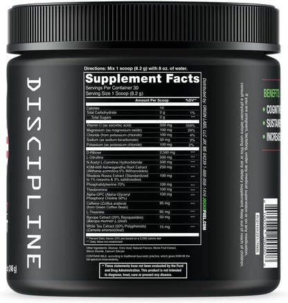 Jocko Fuel Pre Workout Powder with L-Citrulline, Nootropic & Caffeine for Endurance & Stamina - Keto, Sugar Free Blend for Distance Running, Cycling, Jiu Jitsu - 30 Servings (Watermelon)