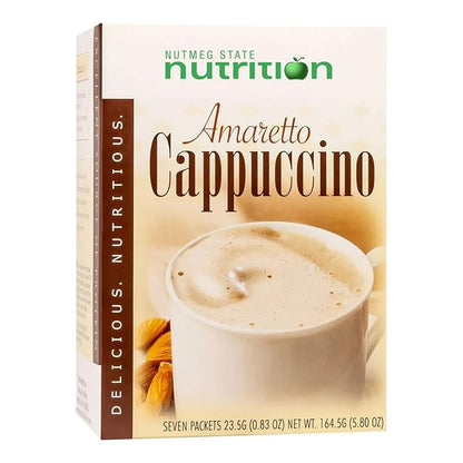 HealthyWise - High Protein Cappuccino Drink, 15g Protein, Low Calories, Low Carb, Low Sugar, 7 Servings Per Box (Amaretto Cappuccino)