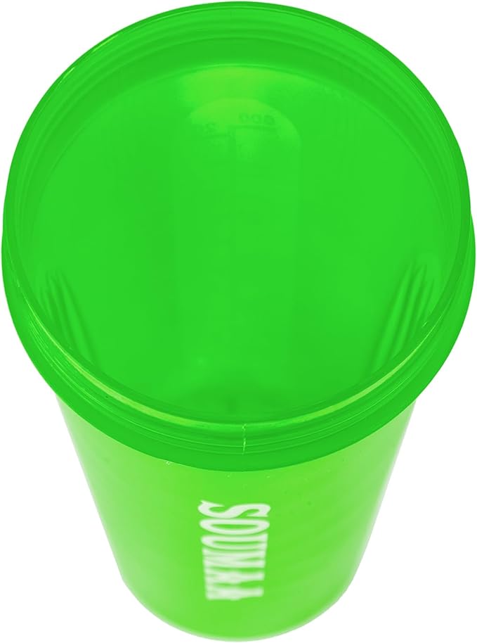 Protein Shaker Bottle 20 oz - BPA-Free, Durable, Leak-Proof with Locking Lid & Stainless Steel Mixing Ball for Smooth Blends - Ideal for Tennis Cycling Boxing Climbing Body Building