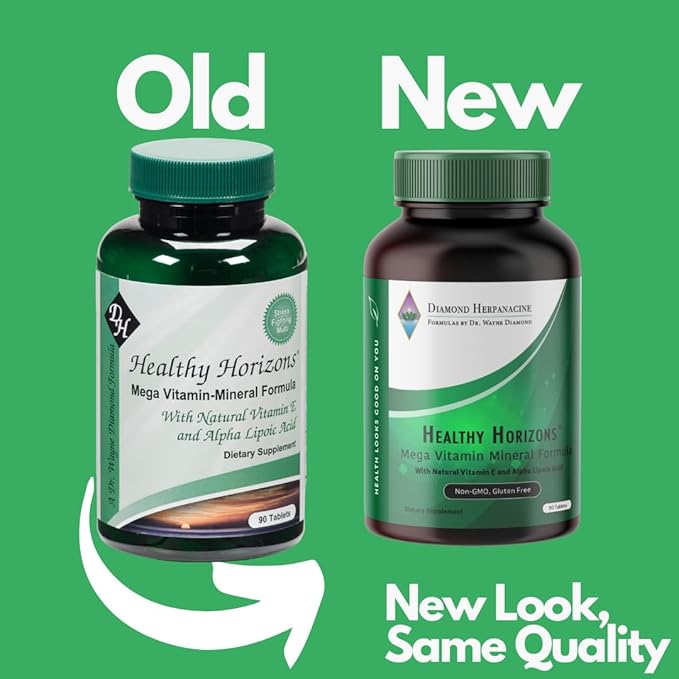 Diamond Healthy Horizons Multivitamin - Natural Multivitamin to Support Stress Relief and Provide Essential Nutrients - Daily Multivitamin for Men and Women - (90 Count)