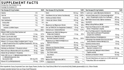 THORNE MediClear-SGS - Foundational Support, Eliminate Environmental and Dietary Toxins - Rice and Pea Protein-Based Drink Powder with a Complete Multivitamin-Mineral Profile - Chocolate - 38.2 Oz