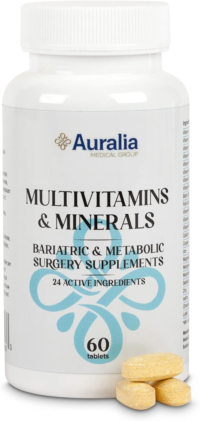 Bariatric Multivitamin Iron Calcium B12 Vitamins 1 PER Day for Gastric Sleeve Bypass Surgery Supplements 60 Tablets Each (2-Month Supply)
