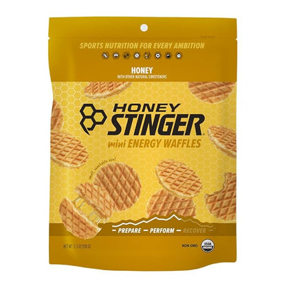 Honey Stinger Organic Mini Honey Waffles | Energy Stroopwafel for Exercise, Endurance and Performance | Sports Nutrition for Home & Gym, Pre and Post Workout | 1 Bag, 5.3 Ounce