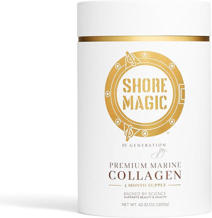 Premium Marine Collagen Powder with Type I II III and IV Hydrolyzed Peptides for Women Men Sustainably Sourced Wild Fish Unflavored Certified Halal Kosher - 4 Month Supply (Price 3 Months)