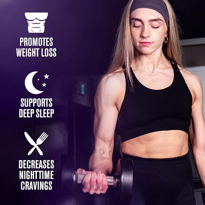 Jacked Factory Lean PM Night Time Fat Burner, Sleep Aid Supplement, & Appetite Suppressant for Men and Women - 60 Stimulant-Free Veggie Weight Loss Diet Pills