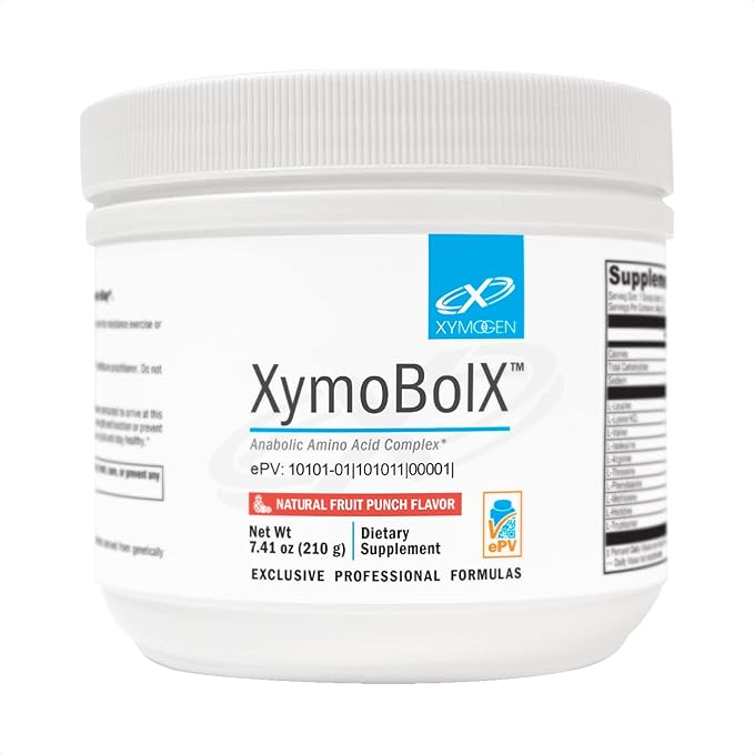 XYMOGEN XymoBolX - Amino Acids - BCAA Powder to Promote Muscle Recovery with L Arginine, L Leucine, L Methionine + L Tryptophan - Gluten Free, Vegan + Non GMO (30 Servings)
