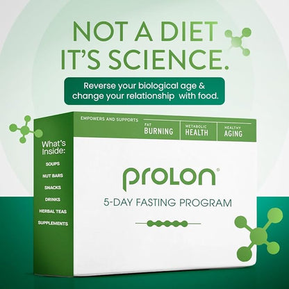 Prolon 5 Day Fasting Kit | Fasting Program for Women & Men | Developed to Not Break Your Fast | Low Calorie Pre Made Meals & Snacks | Plant Based Ingredients for Diet Support | Version 3 Kit