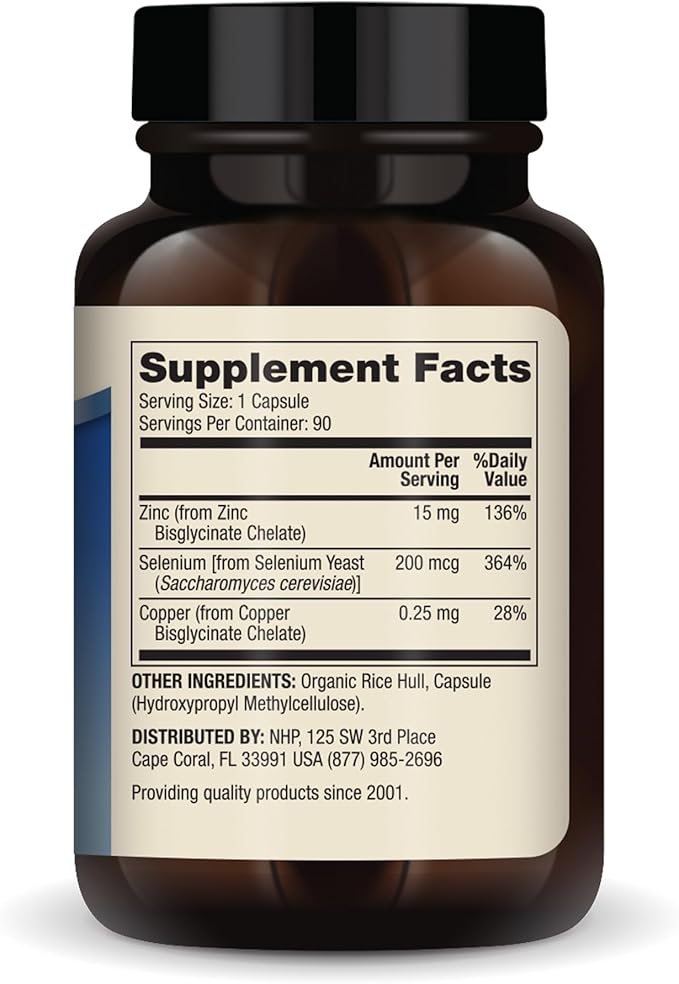 Dr. Mercola Zinc Plus Selenium, 90 Servings (90 Capsules), Dietary Supplement, Supports Immune Health, Non GMO, NSF Certified