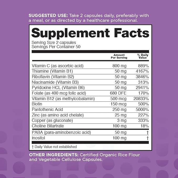 nbpure Stress Away All-Natural Stress Management Supplement Capsules, 100 Count